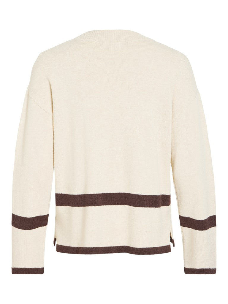 VIRIL O-NECK OVERSIZE L/S KNIT TOP-