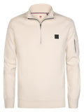 Herren Troyer mit Stehkragen – Feinstrickpullover mit Half-Zip