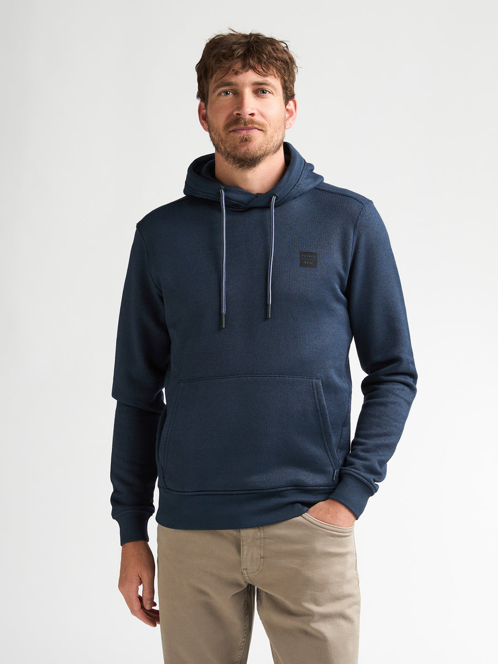Petrol - Men Sweater Hooded - M-3060-SWH308