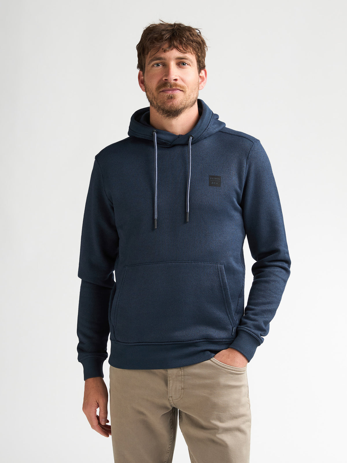 Petrol - Men Sweater Hooded - M-3060-SWH308