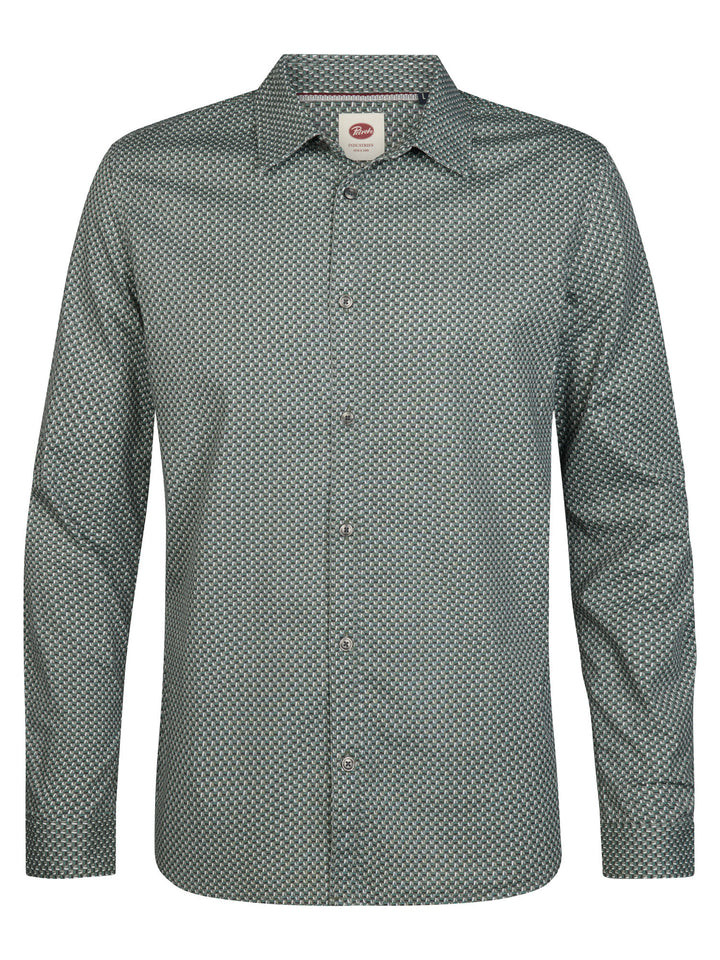 Petrol - Men Shirt Long Sleeve AOP - M-3060-SIL401