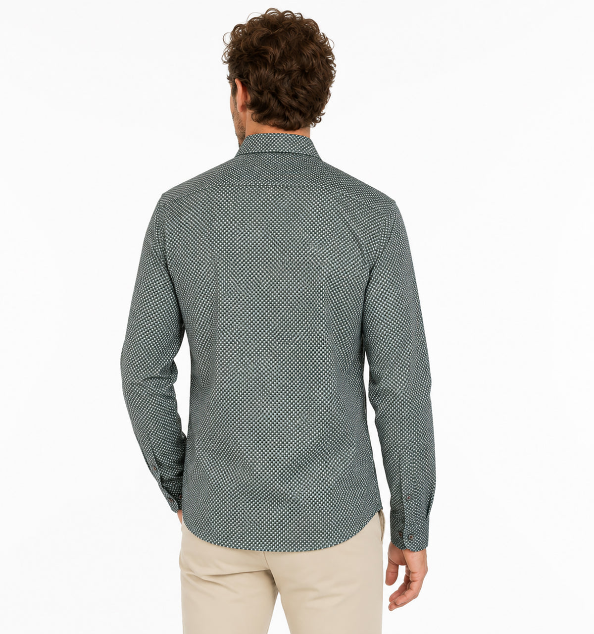 Petrol - Men Shirt Long Sleeve AOP - M-3060-SIL401