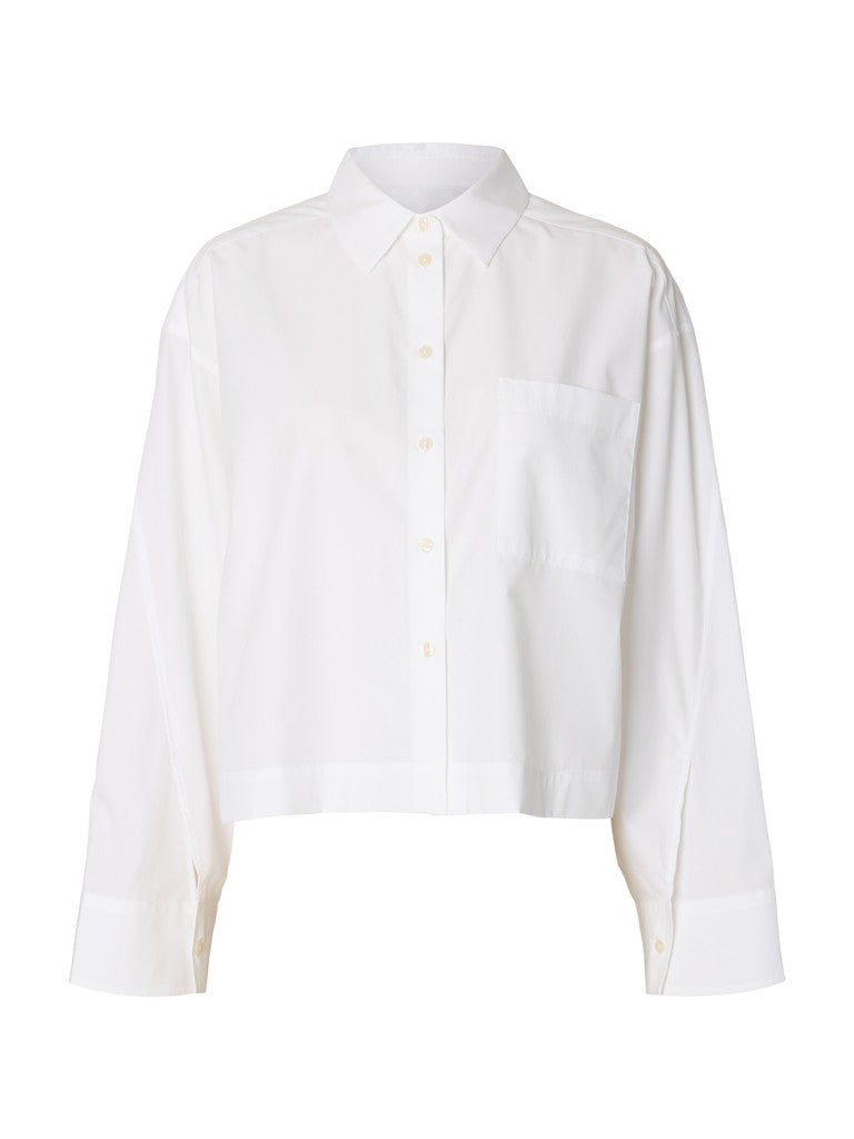 SLWDANNIE LS CROPPED BOXY SHIRT NOO