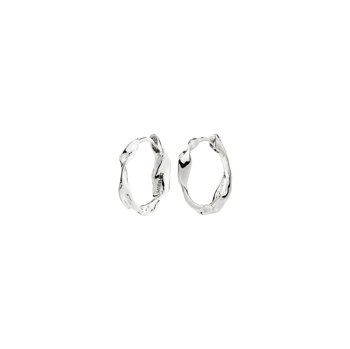 HERE hoop earrings silver-plated