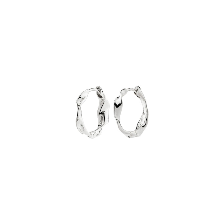 HERE hoop earrings silver-plated