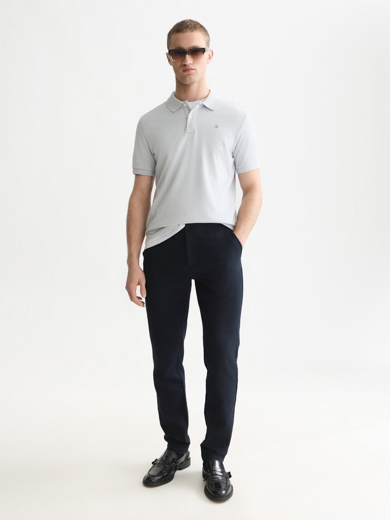 Stuart mini yarn-dyed cotton-wool blend