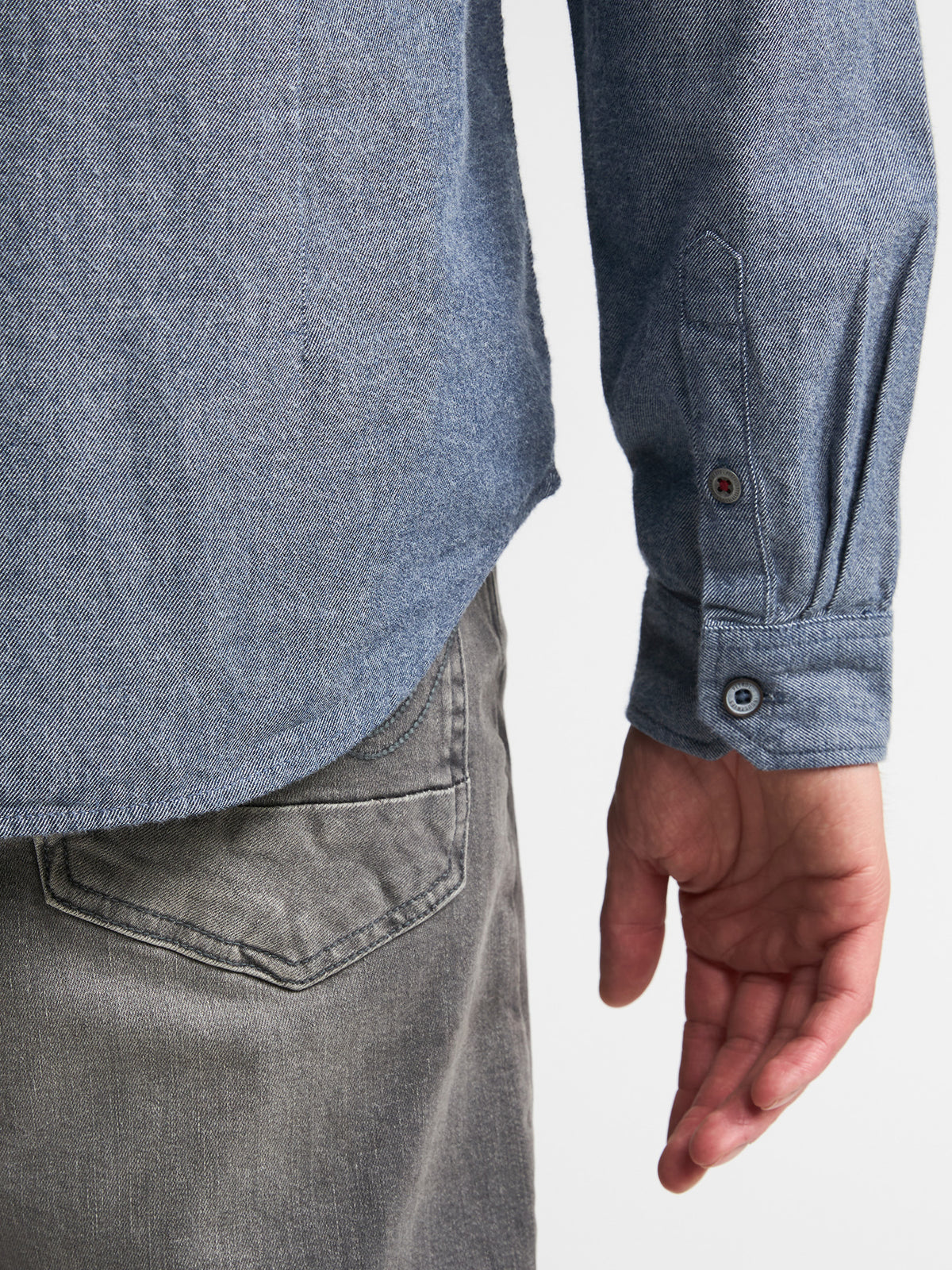 Petrol - Men Shirt Long Sleeve Uni - M-3060-SIL40