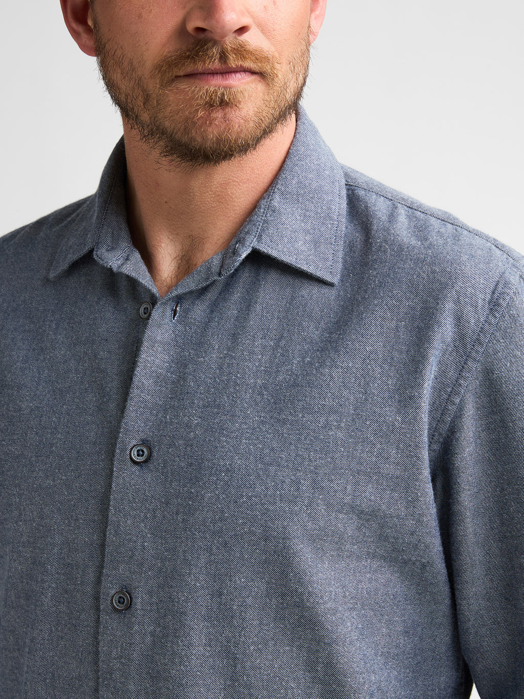 Petrol - Men Shirt Long Sleeve Uni - M-3060-SIL40