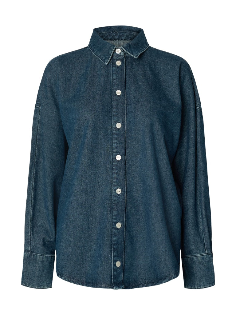SLWBELLA BATSLEEVE DENIM SHIRT