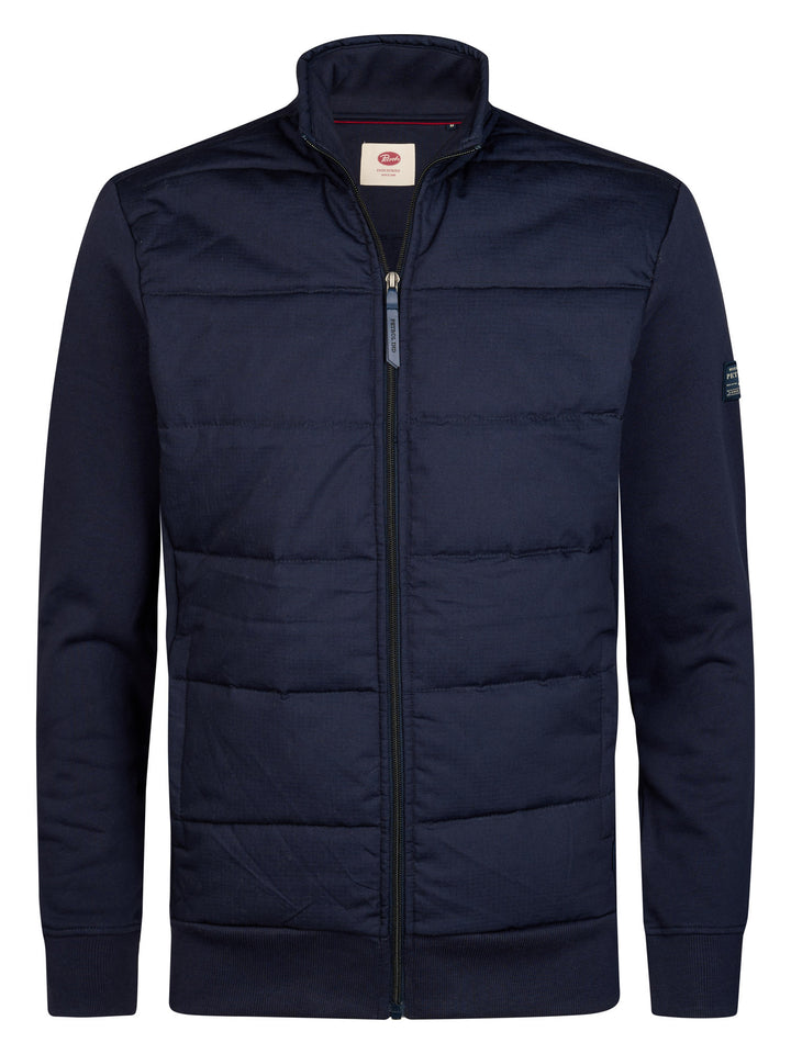 Petrol - Men Sweater Collar Zip - M-3060-SWC348