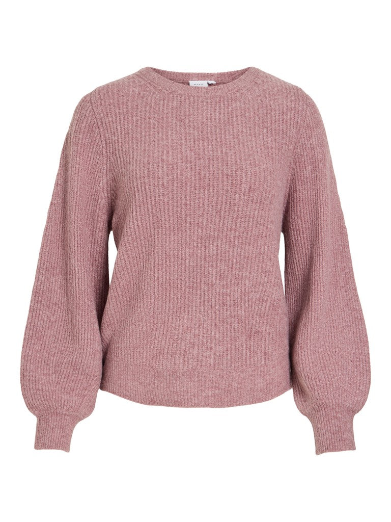 VIKACHEL O-NECK L/S KNIT TOP/VOL