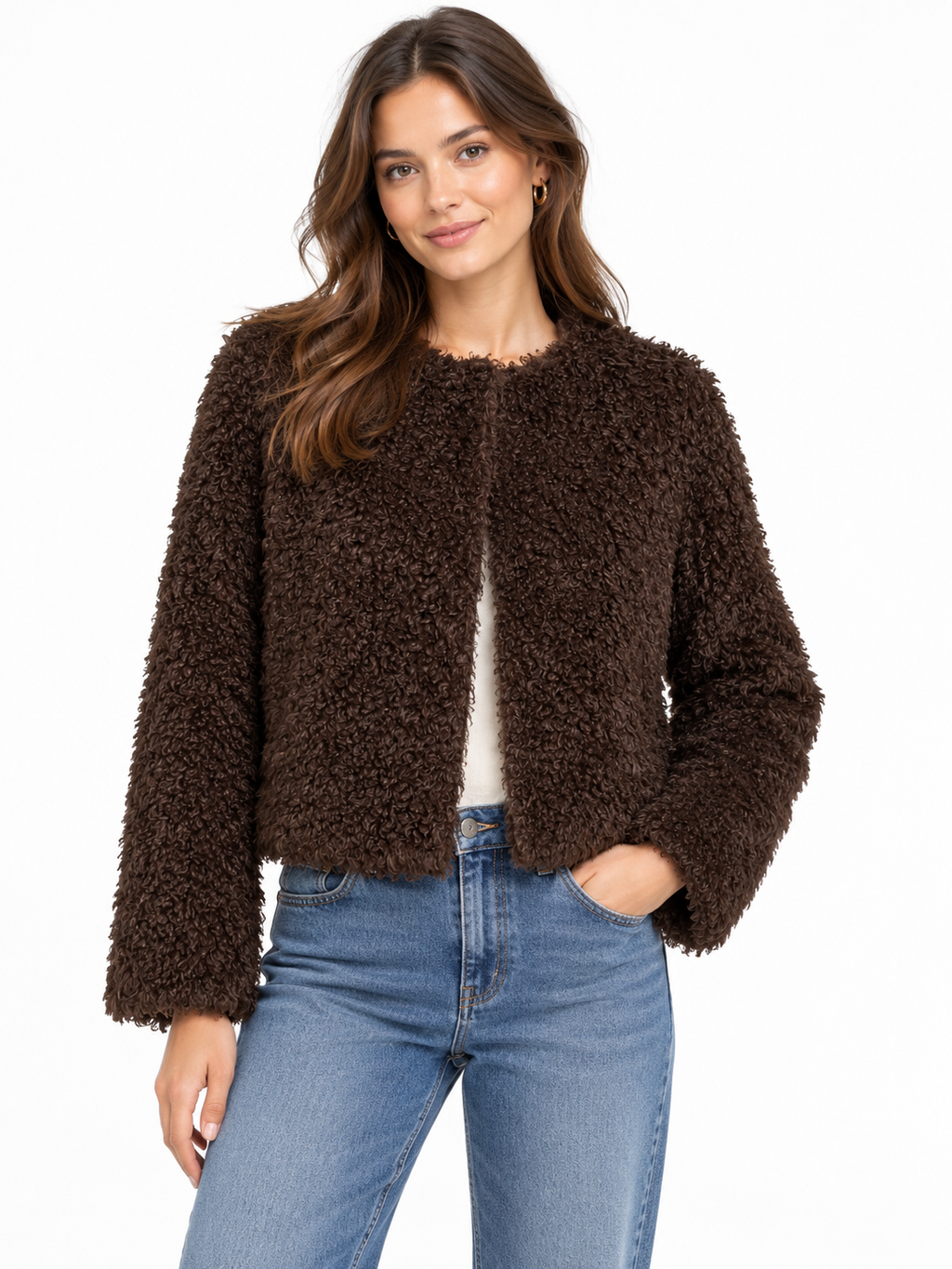 VIMAJDA L/S TEDDY SHORT JACKET /OTW