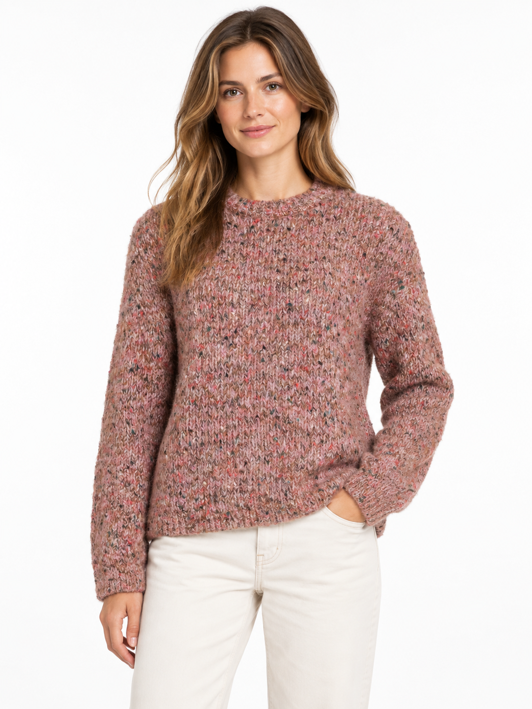 VILILI O-NECK L/S KNIT TOP