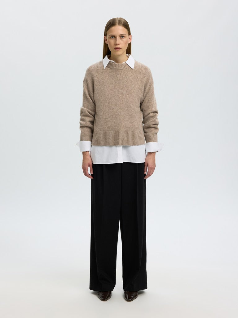 SLWCILLE CASHMERE BLEND LS KNIT