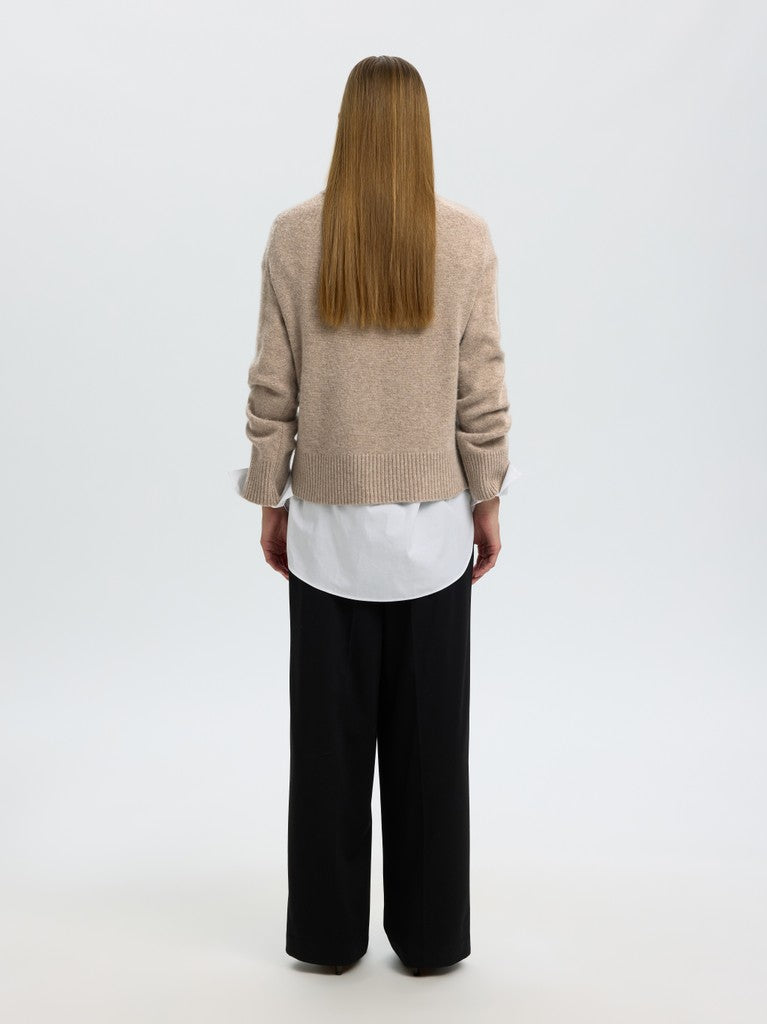 SLWCILLE CASHMERE BLEND LS KNIT