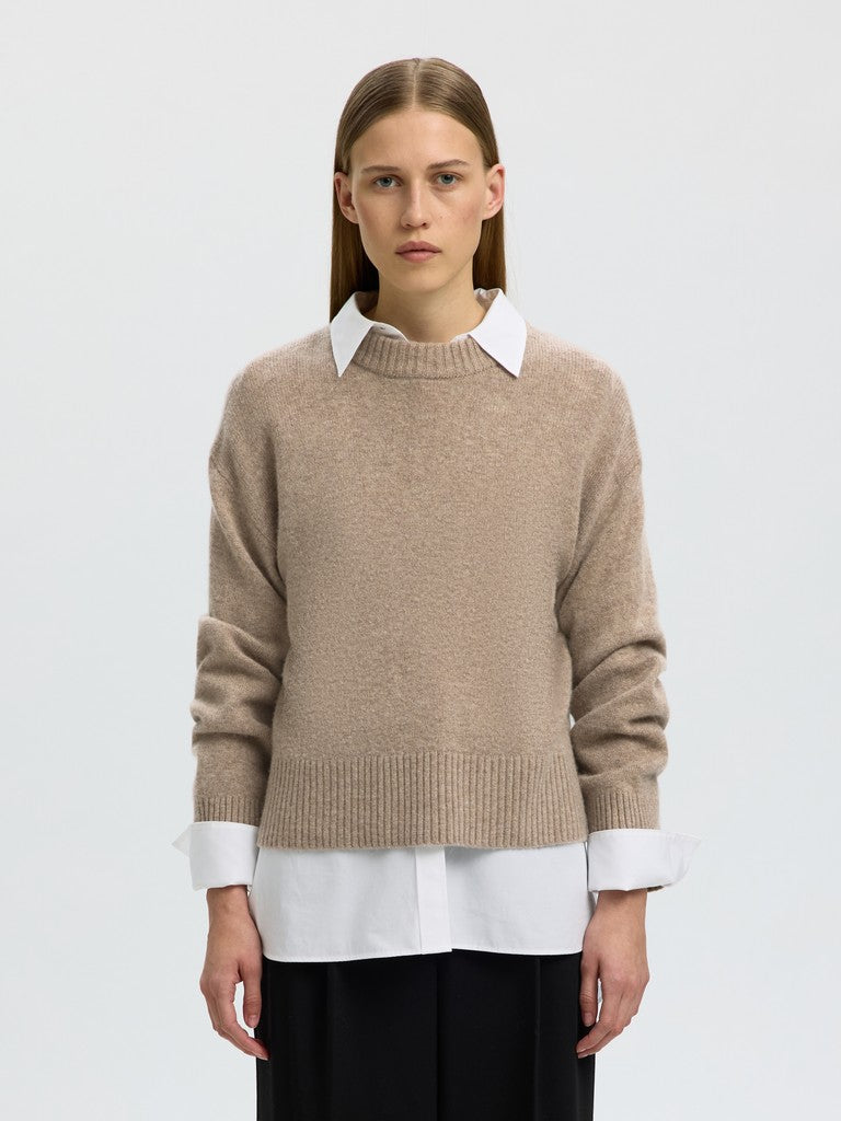 SLWCILLE CASHMERE BLEND LS KNIT
