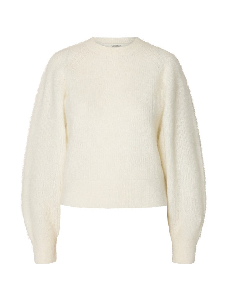 SLWMIRA LS KNIT SHORT O-NECK NOOS