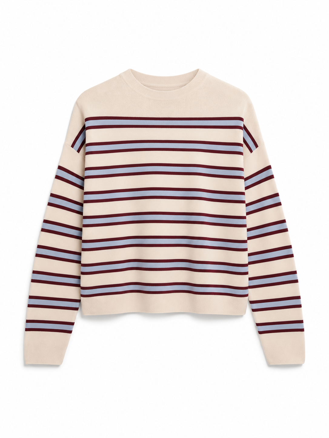 MERINAA STRIPED KNIT SWEATER