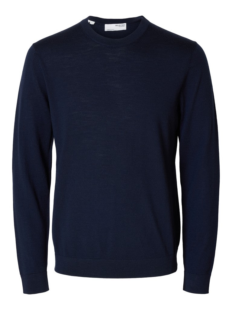 SLMTRAY LS KNIT REG MERINO CREW NOO