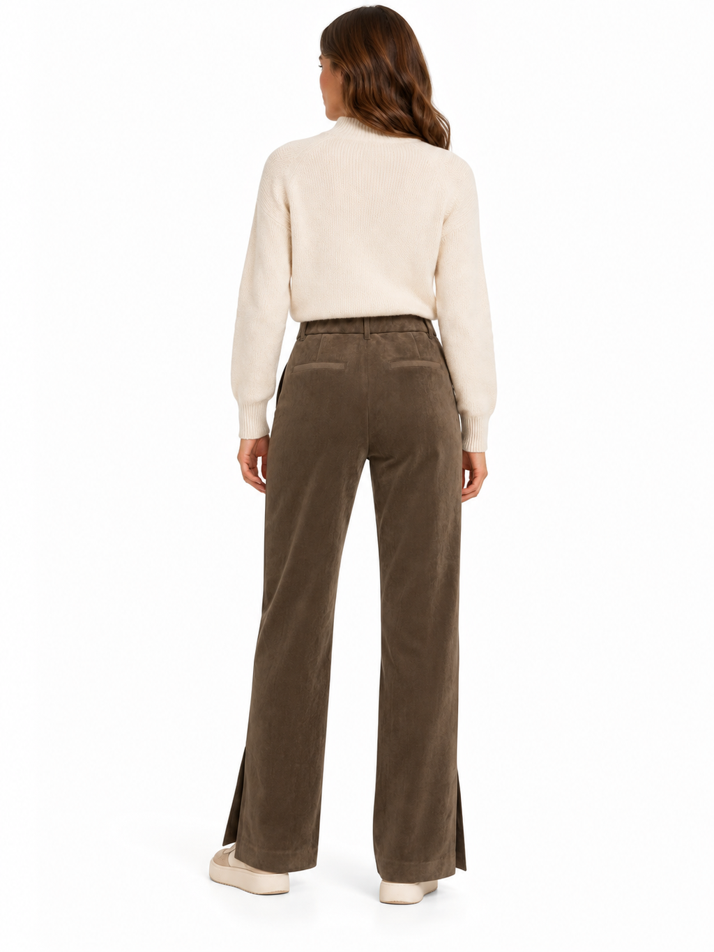 Yaya - Hose aus Velourslederimitat - 4401-309283-609