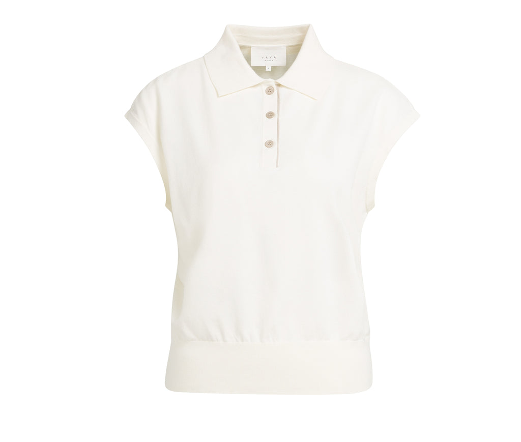 Yaya - Ärmelloses Polohemd - 4401-000612-608