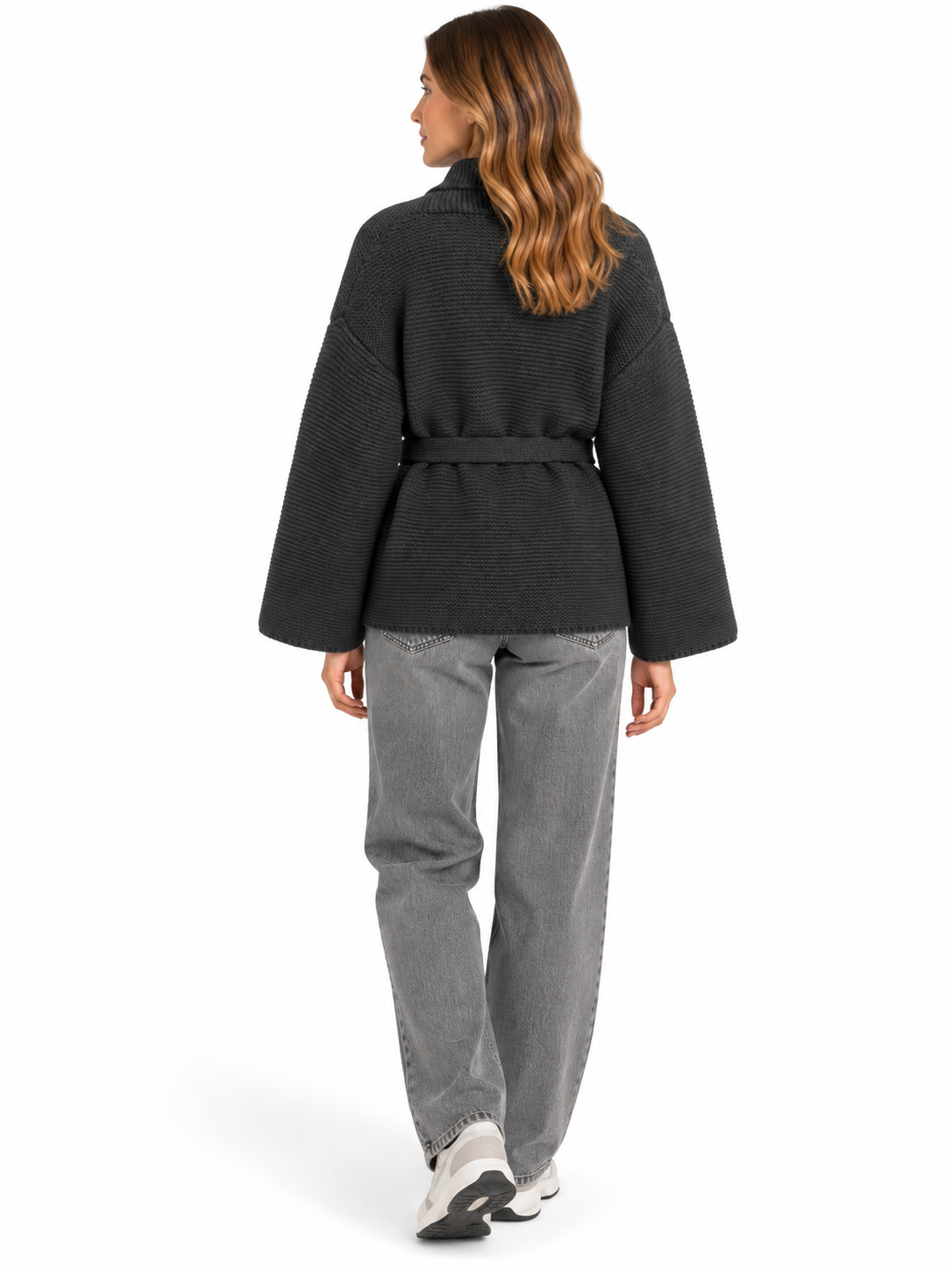 Yaya - Strick-Cardigan in Wickeloptik - 4401-010177-609