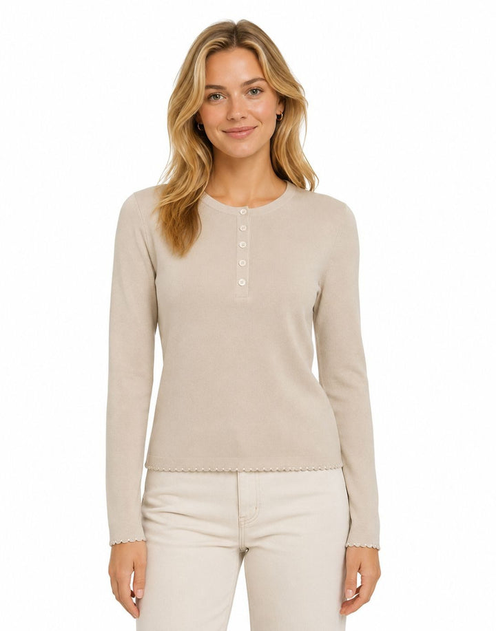 MMAliz Caliz Plain LS Knit