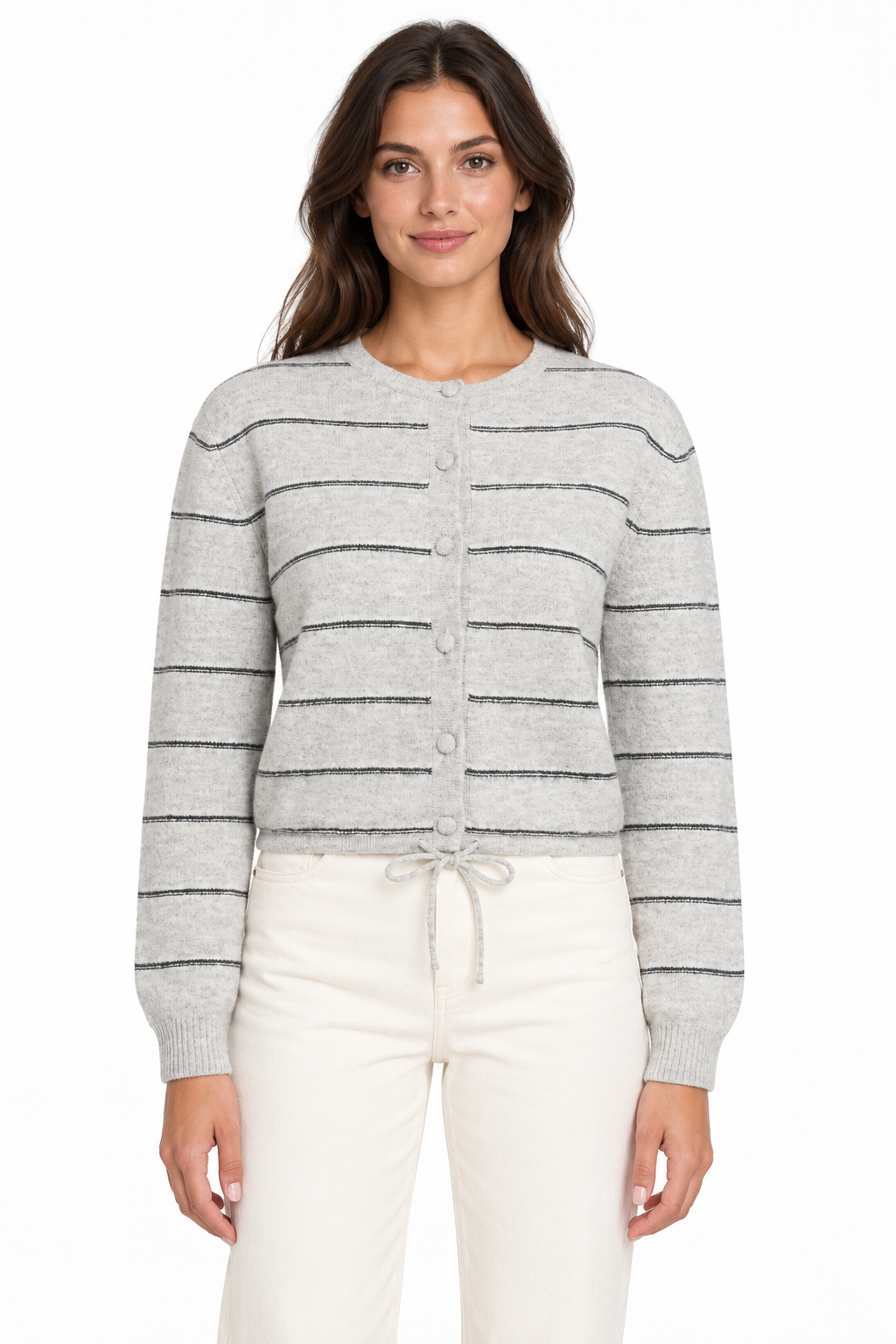 Yaya - Strick-Cardigan mit Streifen - 4401-010168-609