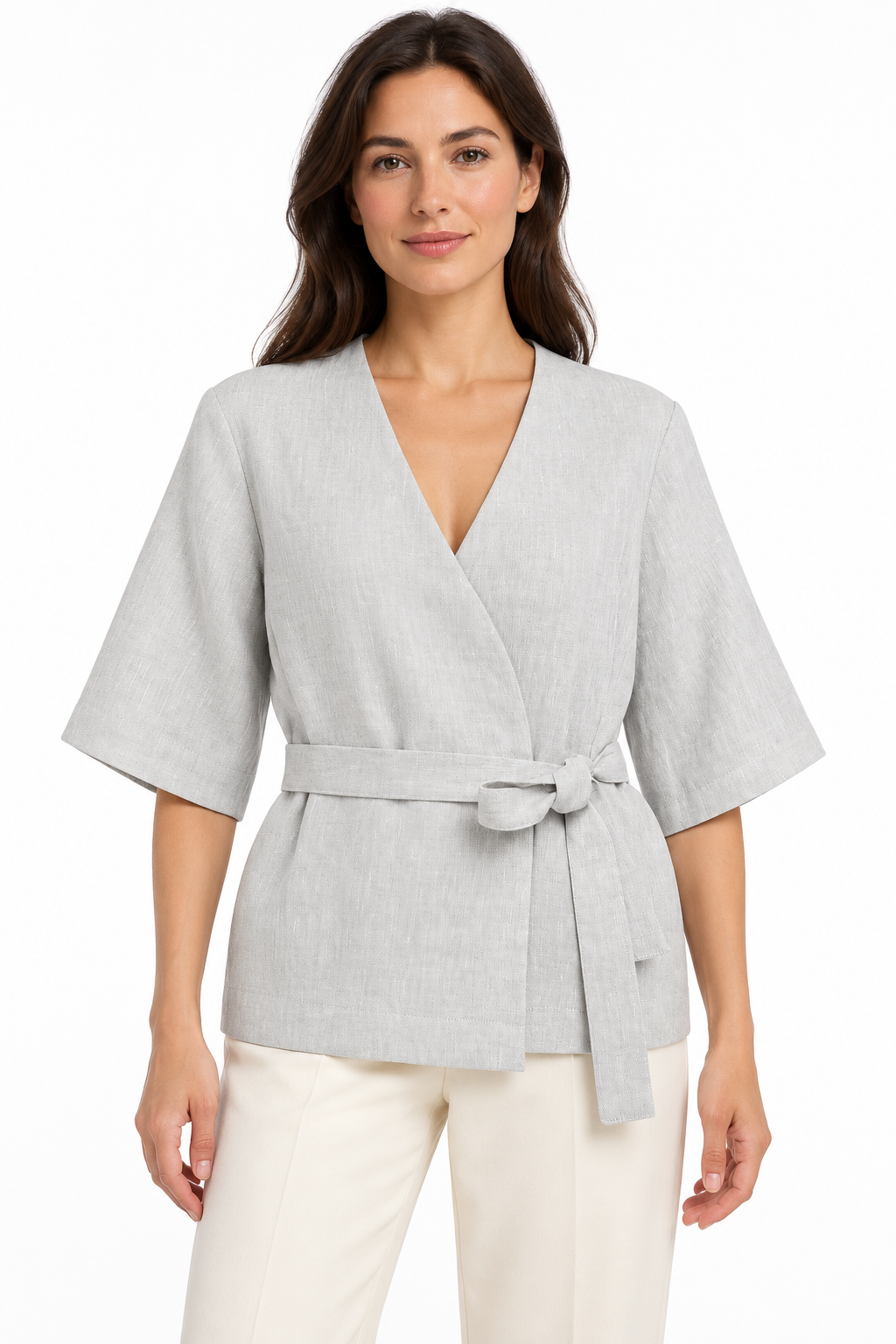 Wickeljacke aus Leinen