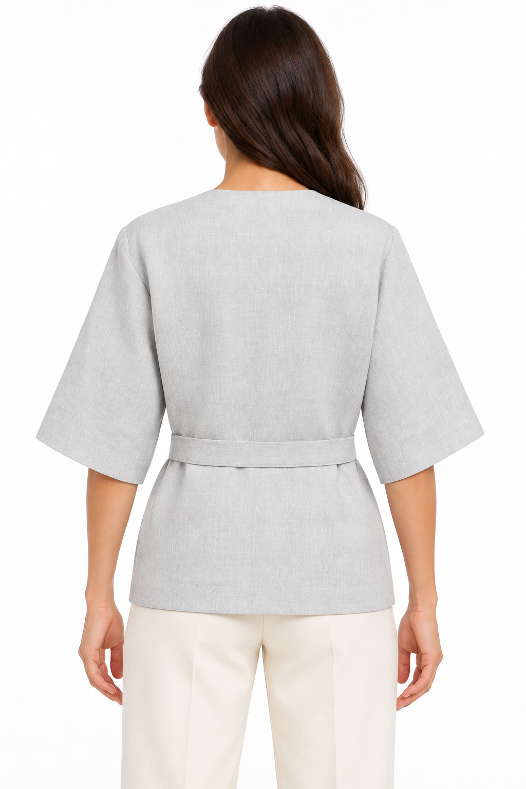 Wickeljacke aus Leinen