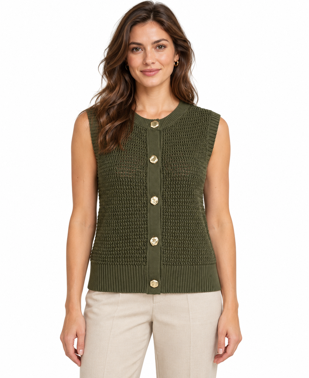 Ärmelloser Cardigan