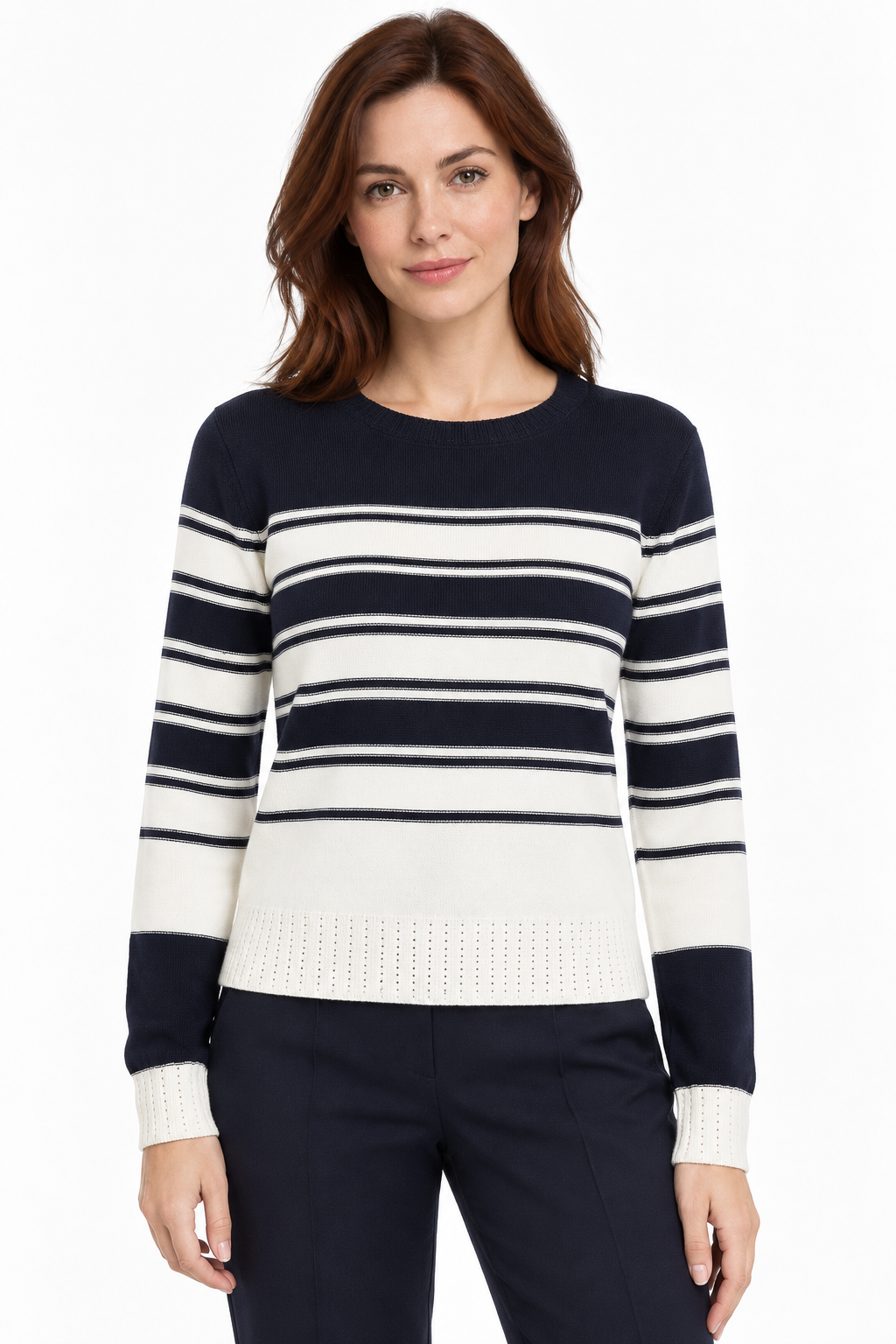 Gestreifter Pullover