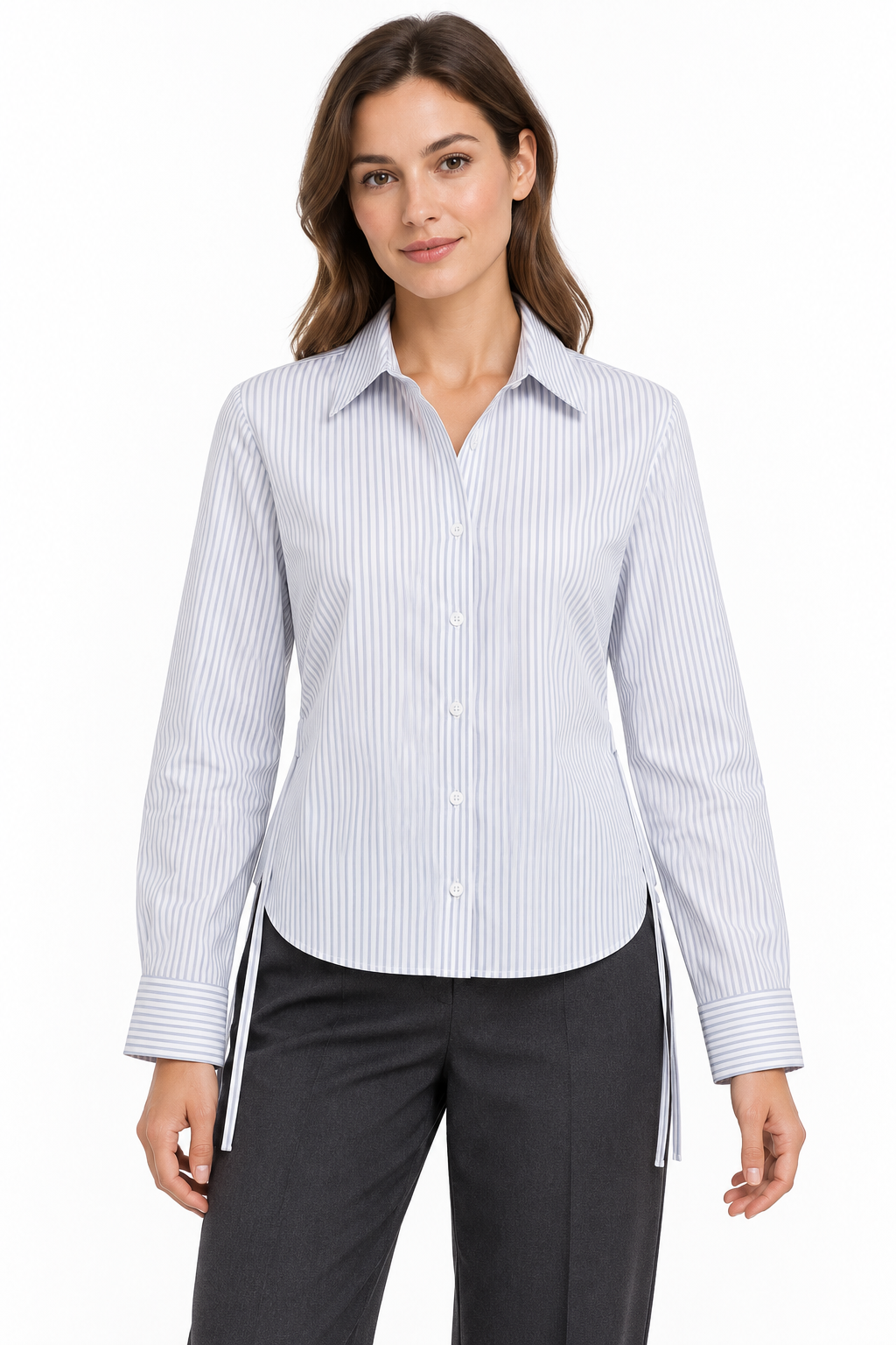 Bluse mit Kordelzügen