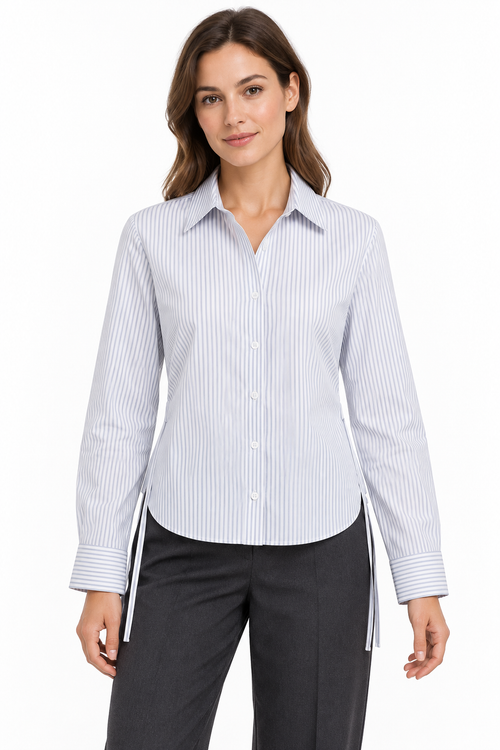 Bluse mit Kordelzügen