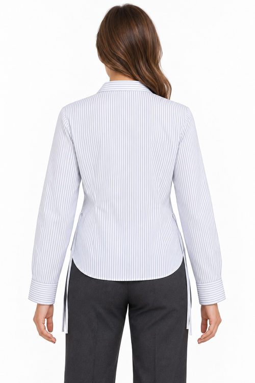 Bluse mit Kordelzügen
