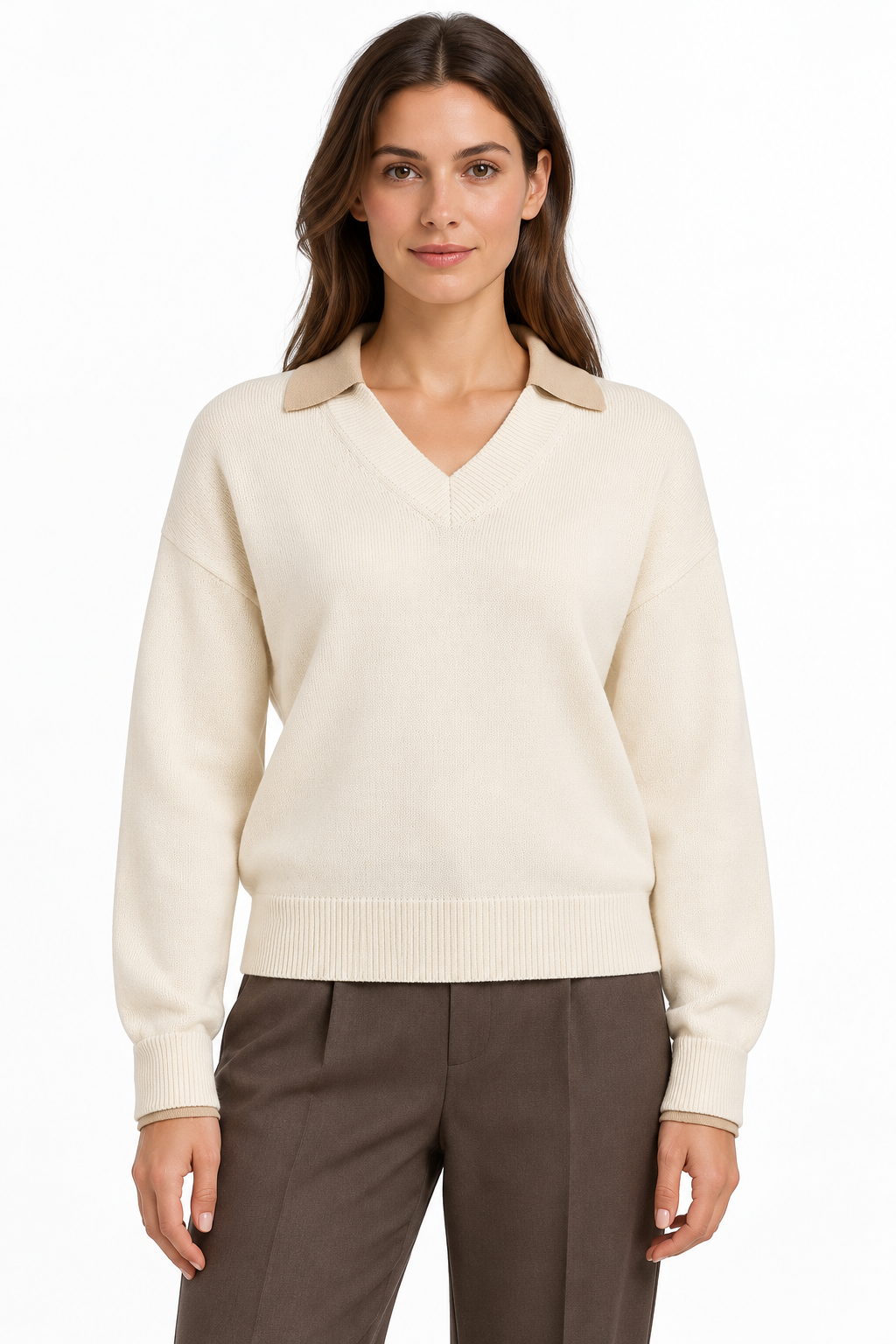 Pullover mit V-Ausschnitt