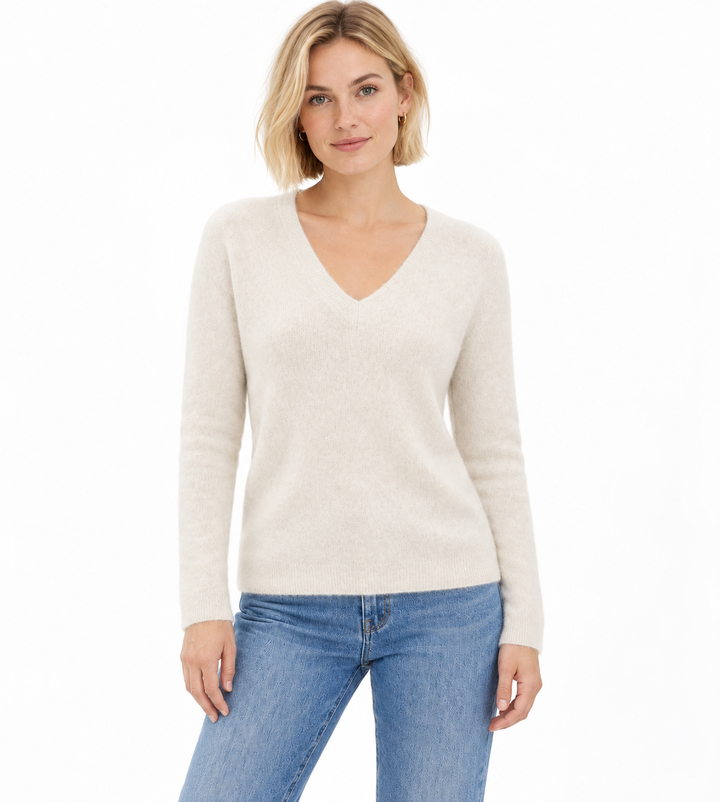 Pullover mit V-Ausschnitt