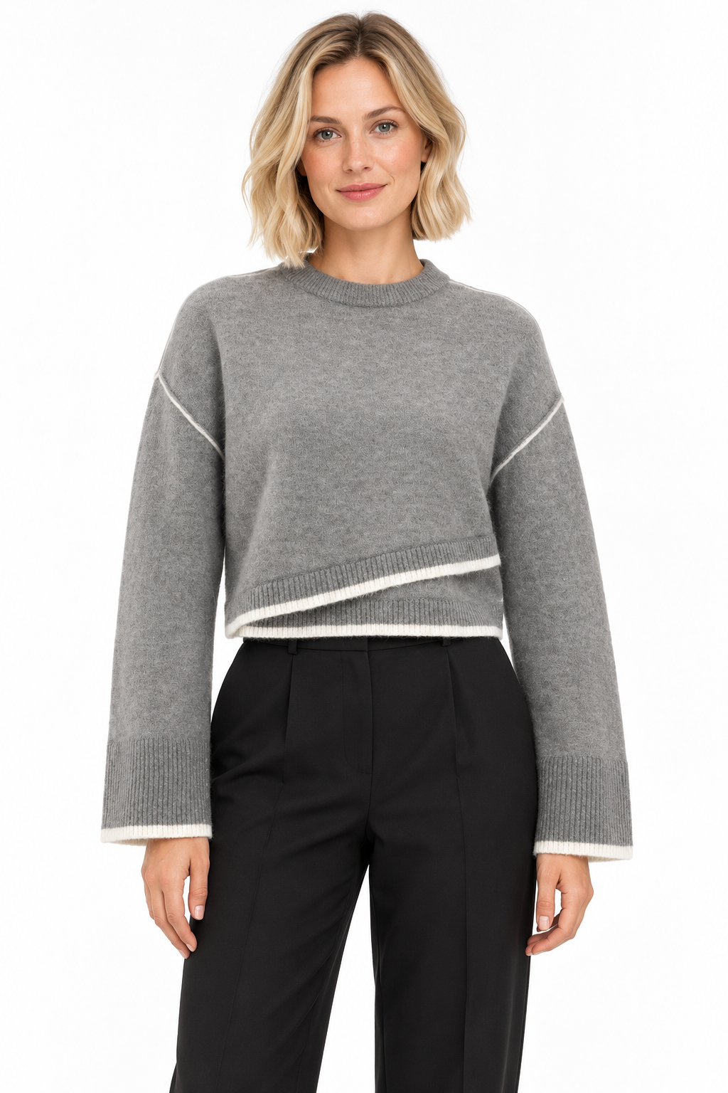 Pullover mit Linien