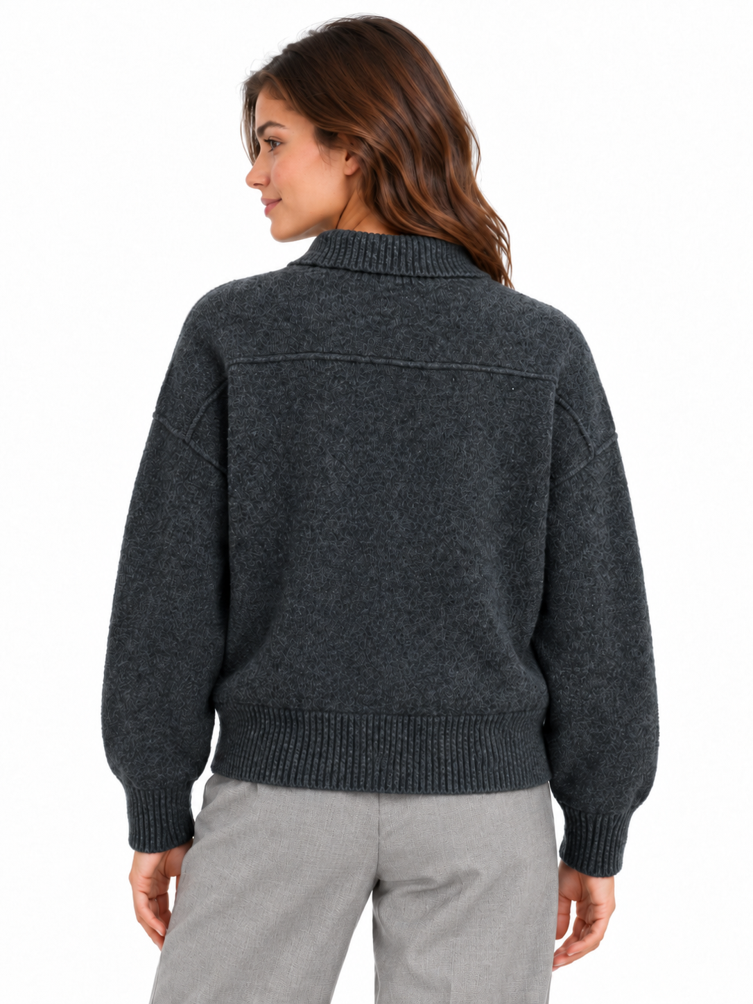 Pullover mit Polokragen