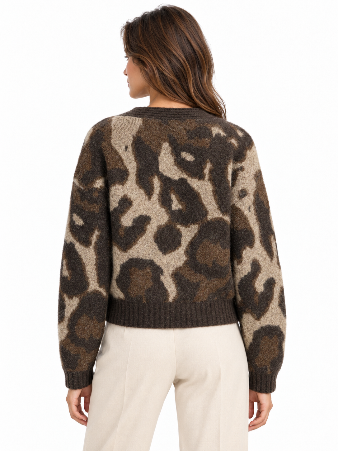 Strickcardigan mit Muster