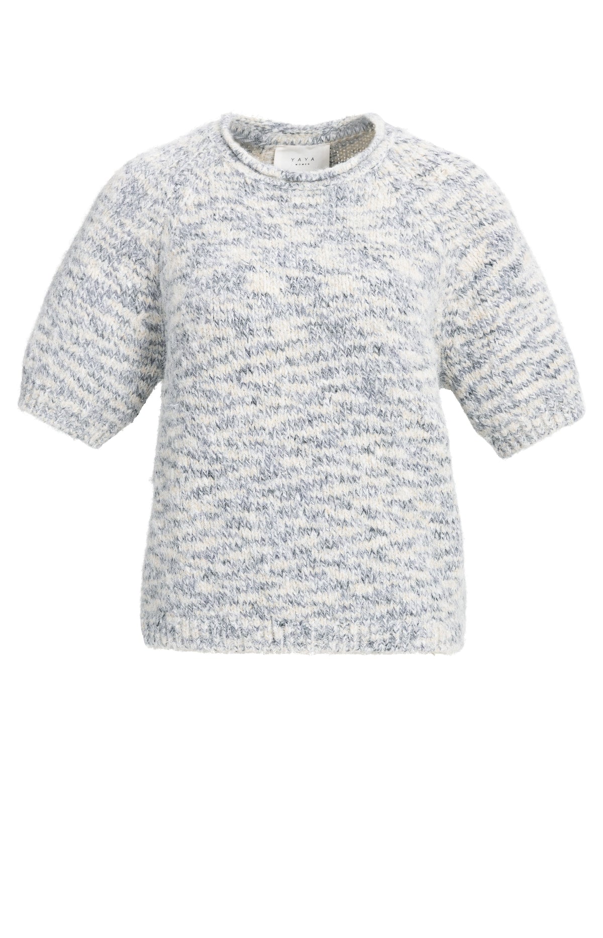 Melange-Strickpullover
