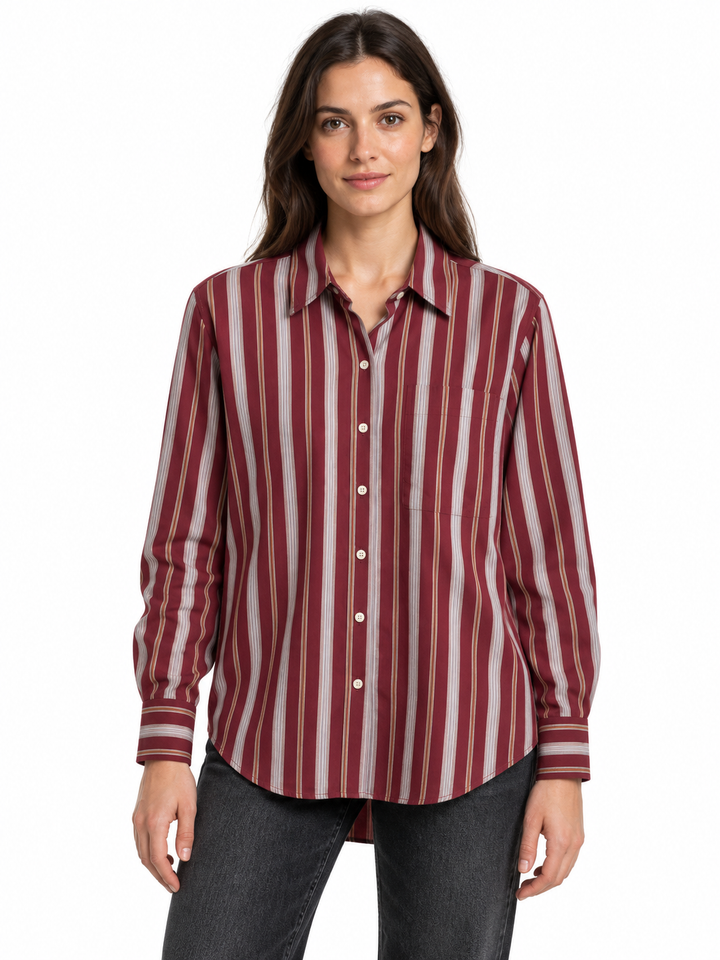 STRIPE LOOSE SHIRT BLOUSE