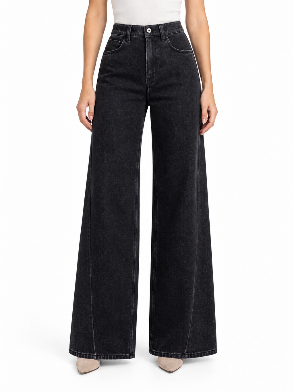 Jeans mit weitem Bein