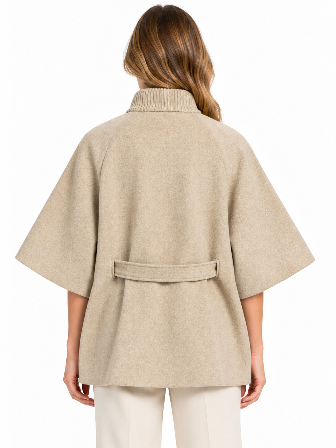 Ponchojacke mit Gürtel