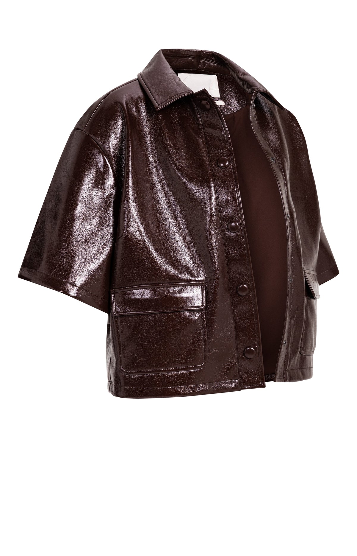 Jacke aus Lederimitat
