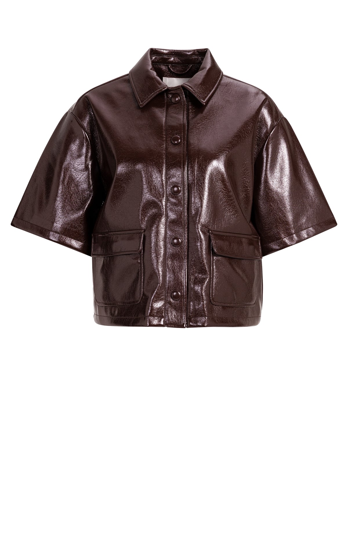 Jacke aus Lederimitat