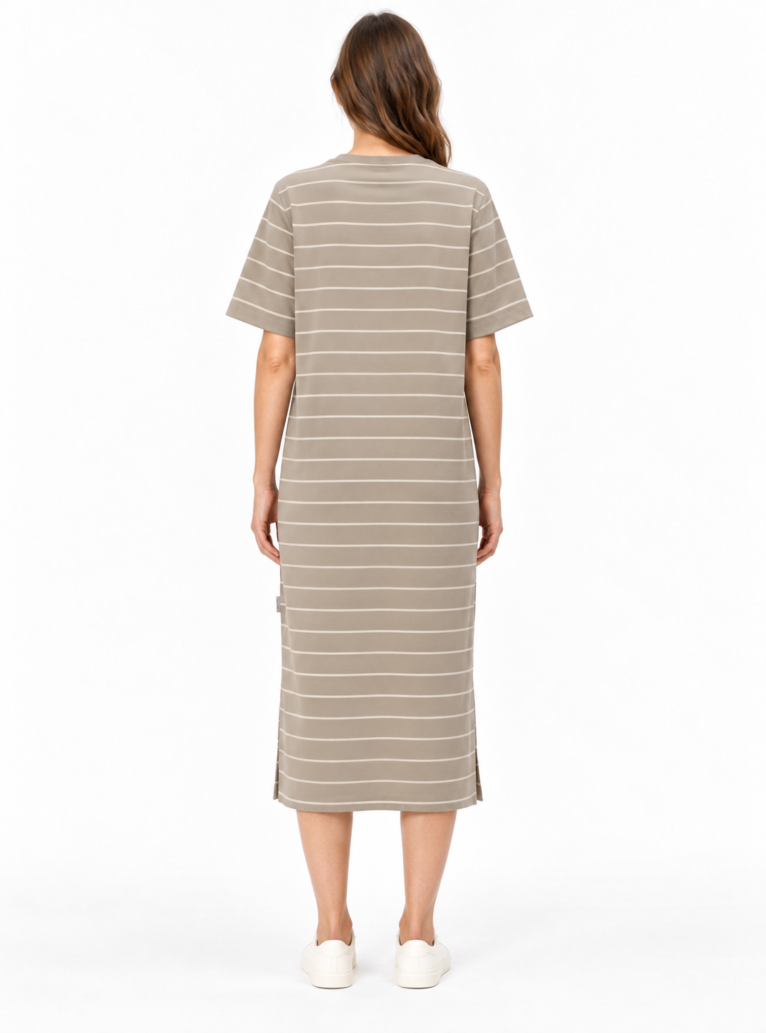 XELINAA FINE STRIPE MIDI DRESS