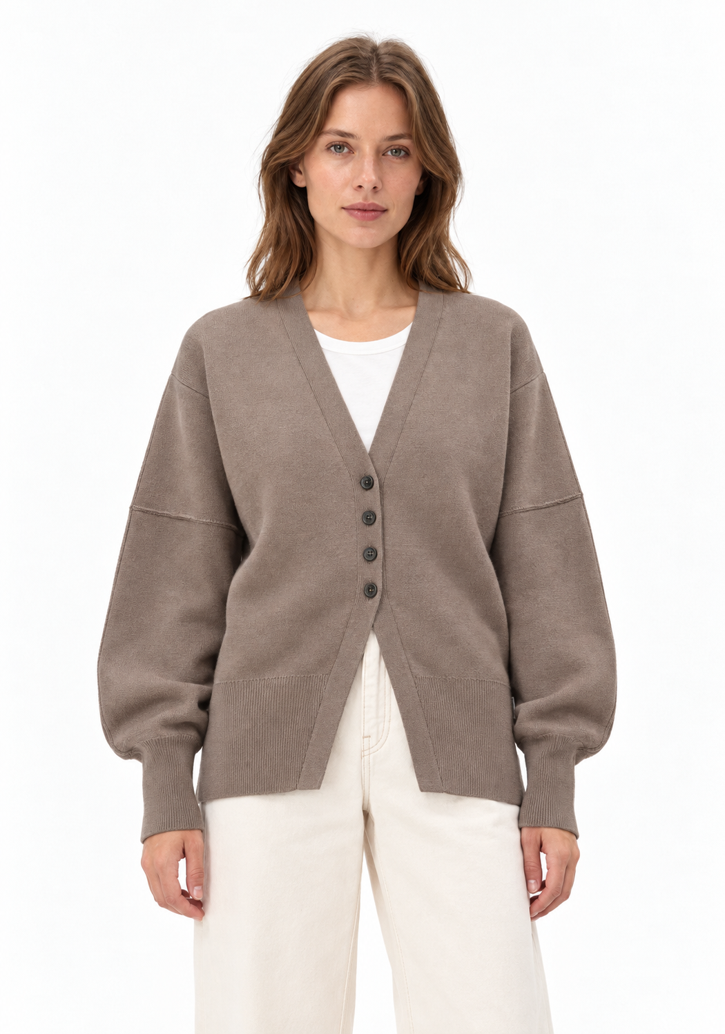 COMPACT BARREL KNIT CARDIGAN