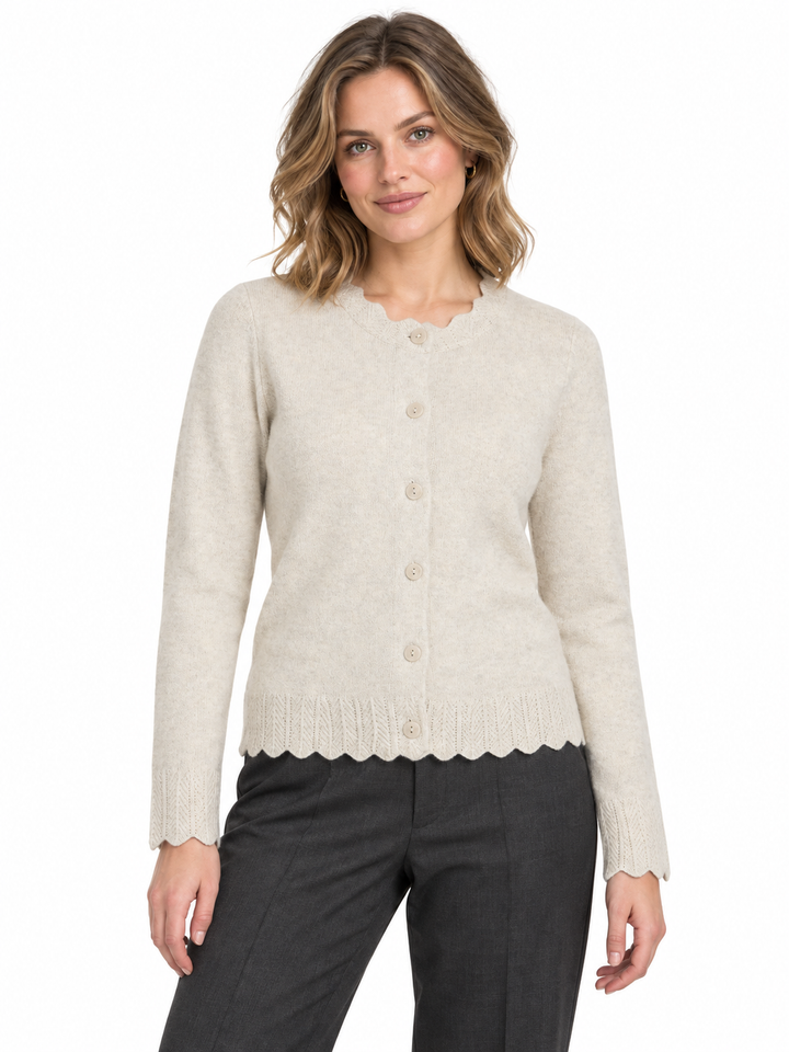VINIKOLINA L/S O-NECK KNIT CARDIGAN