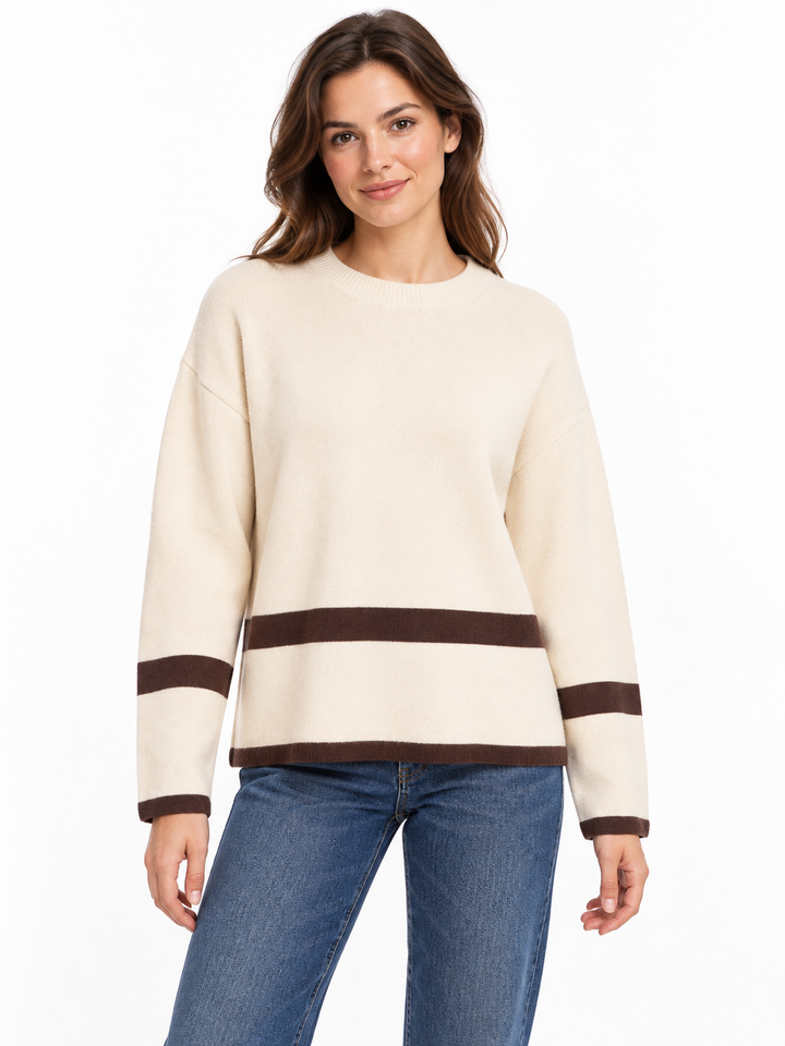 VIRIL O-NECK OVERSIZE L/S KNIT TOP-